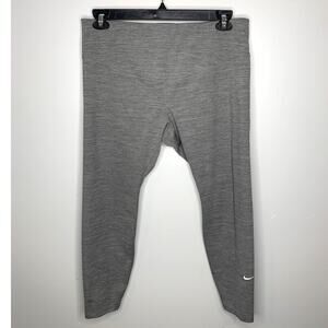 Nike Dri Fit Women's 1x - 7/8 Leggings Gray - Internal Pocket